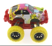 Die Cast Çizgi Film Desenli Sarı Teker Araba thumbnail 6