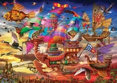 KS Puzzle 1000 Parça The Flight Uçuş thumbnail 2