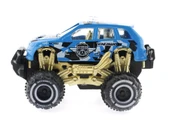 Çek Bırak Mini Off Road Mavi Polis Aracı thumbnail 4