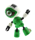 Dekoratif Sesli Işıklı Mini Sevimli Yeşil Robot thumbnail 3