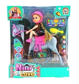 Nini Love Binici Bebek Gri At thumbnail 2