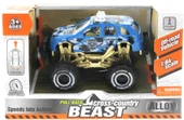 Çek Bırak Mini Off Road Mavi Polis Aracı thumbnail 5