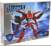 Ausini 339 Parça Heroes Standlı Kırmızı Robot thumbnail 2