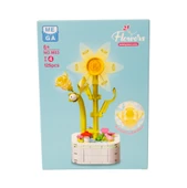 Building Block Flower 125 Parça Sarı Fulya thumbnail 2