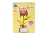 Building Block Flower 132 Parça Lila Gül thumbnail 2