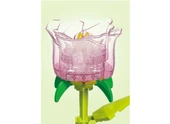 Building Block Flower 132 Parça Lila Gül thumbnail 5