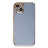 Apple İphone 13 Kılıf Volet Silikon - Mavi thumbnail 2