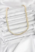 CM Yassı Yılan Zincir Model 60 cm Kadın Kolye thumbnail 2