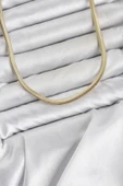 CM Yassı Yılan Zincir Model 60 cm Kadın Kolye thumbnail 1