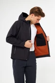 Orange Safety Softshell Gri Mont Ceket thumbnail 3