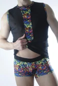 Erkek Transparan Renki Atlet Boxer Takımı thumbnail 2