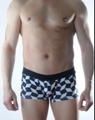 Erkek 3D Küp Desenli Boxer thumbnail 2