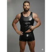 Erkek Lame Tank Top Boxer Takımı thumbnail 1