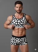 Erkek Desenli Tank Top Boxer Takımı thumbnail 2