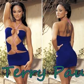 Terry Pau TP100753 Cris Cross Mini Elbise thumbnail 5