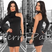Terry Pau TP101061 Asimetrik Mini Elbise thumbnail 1