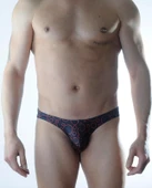 Erkek Daire Desenli Slip Çamaşır thumbnail 2