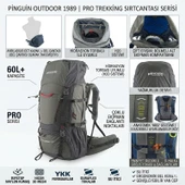 Pinguin Explorer 75 Khaki Sırt Çantası thumbnail 3