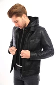 Erkek Deri Mont Kapüşonlu-EM02030 thumbnail 6