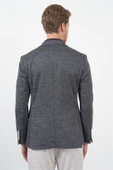 Lacivert Mono Yaka Örme 6 Drop Slim Fit Ceket 1002260152 thumbnail 6