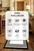 Süslü Kitchen Siyah Yıkanabilir Mutfak Halısı thumbnail 2