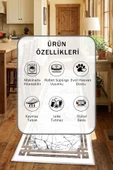 Ayça Vizon Beyaz Yıkanabilir Mutfak Halısı thumbnail 2