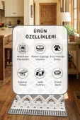 Maldiv Gri Yıkanabilir Mutfak Halısı thumbnail 2