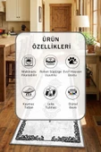 Pervaz Gri Yıkanabilir Mutfak Halısı thumbnail 2