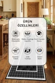 Siyah Yıkanabilir Mutfak Halısı thumbnail 2
