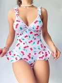 Vişne Desenli Body thumbnail 2