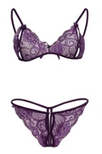 Nevamel® Mor Dantelli Sütyen Ve Gstring Takımı TM2087 thumbnail 3