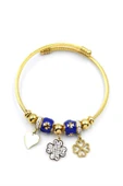 Yonca Charm Bilezik - Altın thumbnail 1