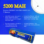 Ecovacs DEEBOT N30 PRO OMNI 5200 mAh Batarya thumbnail 3