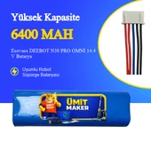 Ecovacs DEEBOT N30 PRO OMNI 6400 mAh Batarya thumbnail 1