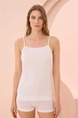 İp Askılı Beyaz Ribana Atlet thumbnail 2