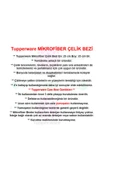 Tupperware Mikrofiber Çelik Bezi Temizlik Bezi Hsgl thumbnail 3