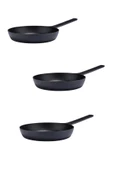 CooknKeep Siyah İnci Tava 28 cm 3'lü Set thumbnail 1
