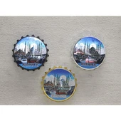 İstanbul Temalı Metal Magnet thumbnail 1