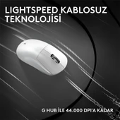 LOGITECH G PRO X SUPERLIGHT 2C KOMPAKT KABLOSUZ GAMING MOUSE-BEYAZ thumbnail 5