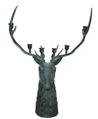 Metal Geyik Büstü Şamdan 136 Cm thumbnail 1