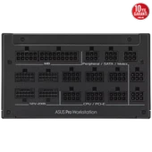 ASUS PRO WS 3000P 3000W 80+ Platinum Full Modüler PSU thumbnail 4