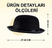 Siyah Melon Parti Şapkası thumbnail 2
