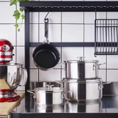 KitchenAid Çelik 20 + 24 cm Tencere & 16 cm Sosluk thumbnail 4