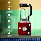 KitchenAid Pure Power Blender 5KSB2073 - Empire Red thumbnail 3