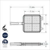 Nordicware Waffle Tavası thumbnail 3