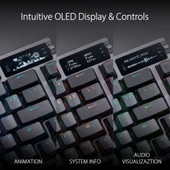 Asus ROG Azoth Kablosuz Oyun Klavyesi Siyah thumbnail 2