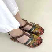 Woji Taba Deri Kemerli Sandalet thumbnail 1