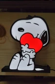 Snoopy Kalp Tasarımlı Gece Lambası thumbnail 2