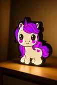 Unicorn Tasarımlı Dekoratif Gece Lambası thumbnail 1