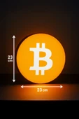 Bitcoin Tasarımlı Dekoratif Gece Lambası thumbnail 3